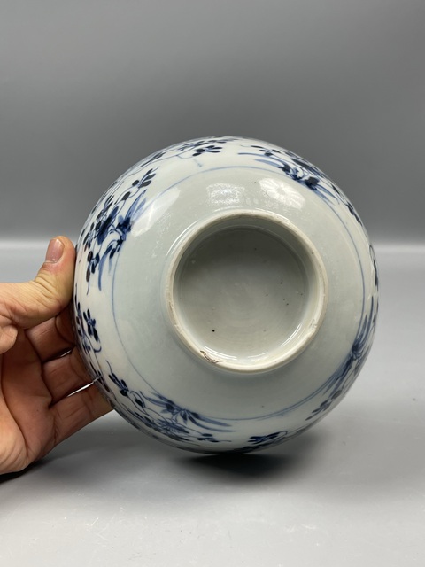 古玩陶瓷康熙青花花卉碗拍賣,當前價格4800元