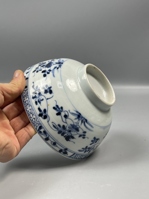 古玩陶瓷康熙青花花卉碗拍賣,當前價格4800元