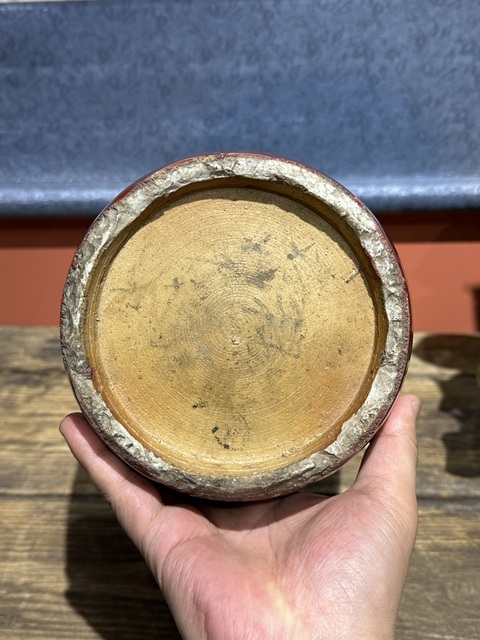 古玩陶瓷清代乾隆鈞紅釉羅漢瓶拍賣,當前價格4500元