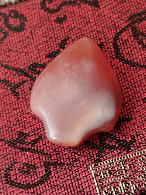 古玩玉器天然紅瑪瑙墜拍賣,當前價格66元