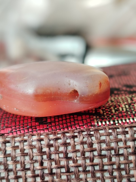 古玩玉器天然紅瑪瑙墜拍賣,當前價格66元