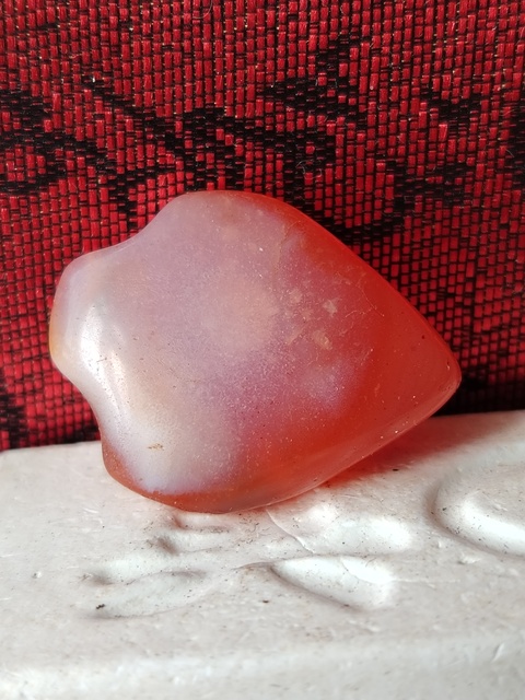 古玩玉器天然紅瑪瑙墜拍賣,當前價格66元