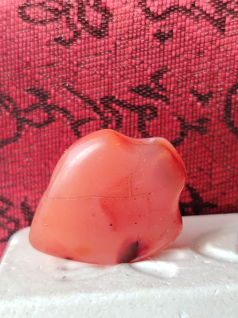 古玩玉器天然紅瑪瑙墜拍賣,當前價格66元