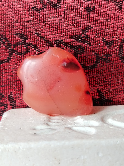 古玩玉器天然紅瑪瑙墜拍賣,當前價格66元