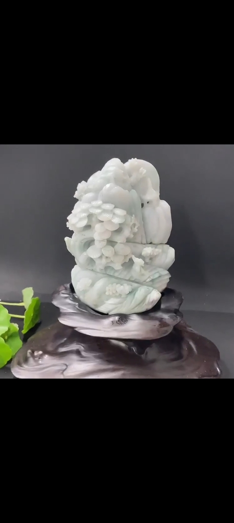 古玩玉器(特價(jià)清貨天然翡翠雕刻山水飾擺件(帶翡翠鑒定證書)拍賣,當(dāng)前價(jià)格1800元