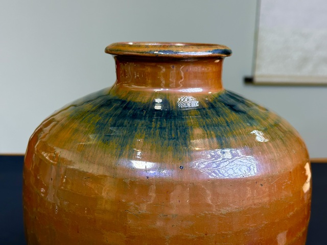 古玩陶瓷明，窯變黑釉梅瓶拍賣，當前價格2600元
