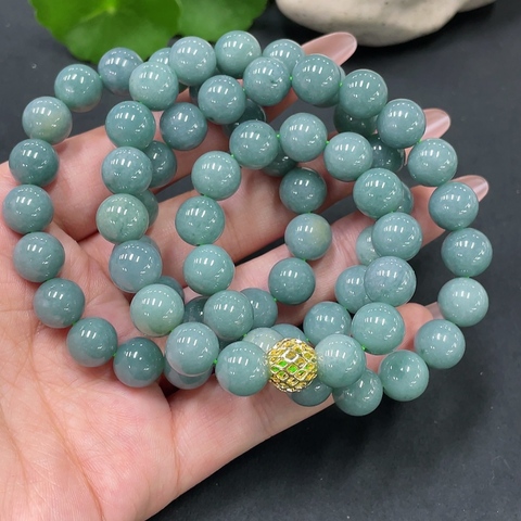 古玩玉器天然翡翠珠串(帶鑒定證書)拍賣,當(dāng)前價格680元