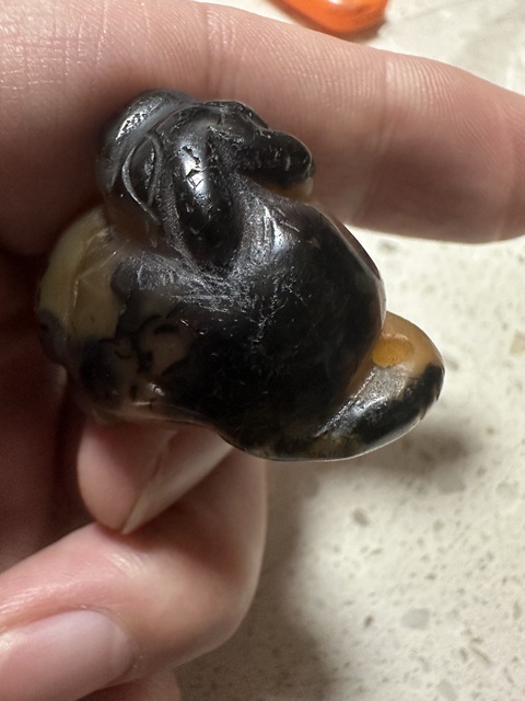 古玩玉器貔貅把件拍賣,當前價格200元