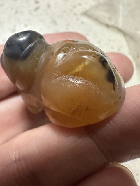 古玩玉器貔貅把件拍賣,當前價格200元