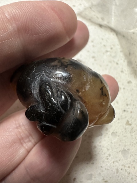 古玩玉器貔貅把件拍賣,當前價格200元