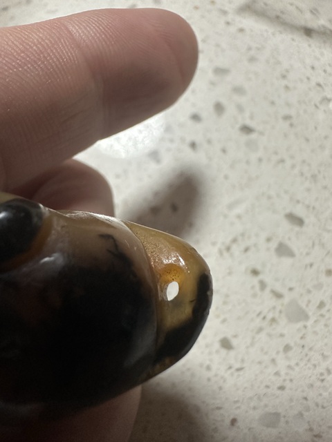 古玩玉器貔貅把件拍賣,當前價格200元