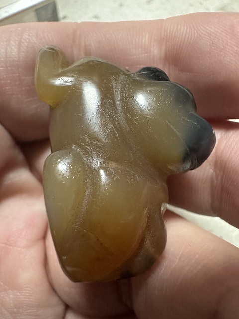 古玩玉器貔貅把件拍賣,當前價格200元