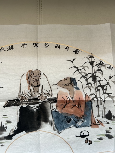 古玩字畫劉敏艷《知音圖》拍賣，當前價格458元