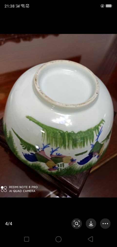 古玩陶瓷釉下彩大公雞紋碗拍賣，當前價格586元