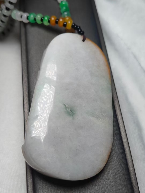 古玩玉器天然翡翠山水紋飾牌(帶翡翠鑒定證書)拍賣,當前價格1600元