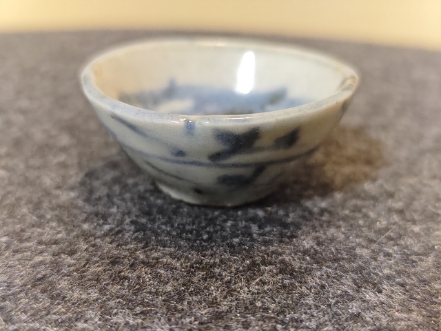 古玩陶瓷明.青花花卉紋杯拍賣，當前價格359元