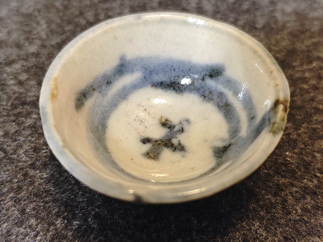 古玩陶瓷明.青花花卉紋杯拍賣，當前價格359元