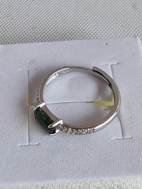 古玩玉器天然翡翠鑲嵌戒指拍賣,當前價格160元