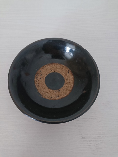 古玩陶瓷清早期.澀圈圈足疊燒工藝碗拍賣,當前價格108元