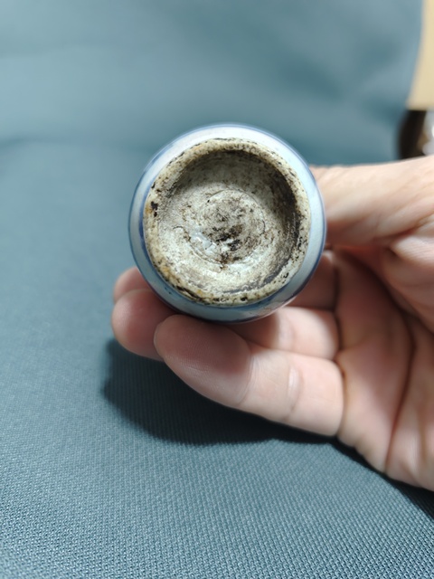 古玩陶瓷花卉紋青花撇口瓶拍賣,當前價格608元