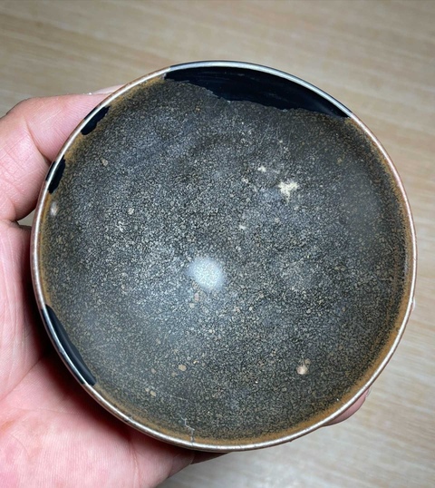 古玩陶瓷建窯金油滴茶盞拍賣,當前價格12000元