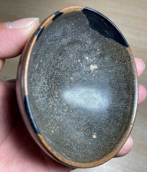 古玩陶瓷建窯金油滴茶盞拍賣,當前價格12000元