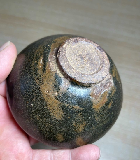 古玩陶瓷建窯金油滴茶盞拍賣,當前價格12000元
