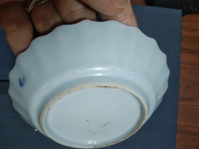 古玩陶瓷清康熙青花漁家樂圖花口盤拍賣,當(dāng)前價格388元