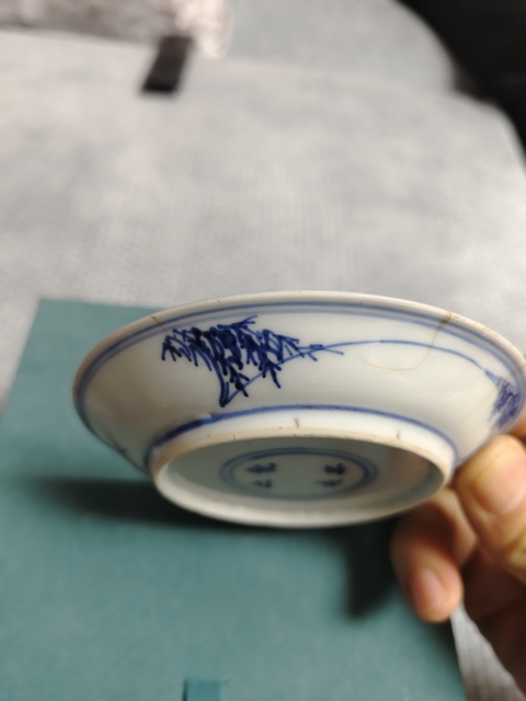 古玩陶瓷三娘教子圖青花盤拍賣,當(dāng)前價格1500元