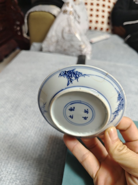 古玩陶瓷三娘教子圖青花盤拍賣,當(dāng)前價格1500元