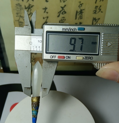 古玩玉器和田玉鑲發簪拍賣,當前價格888元