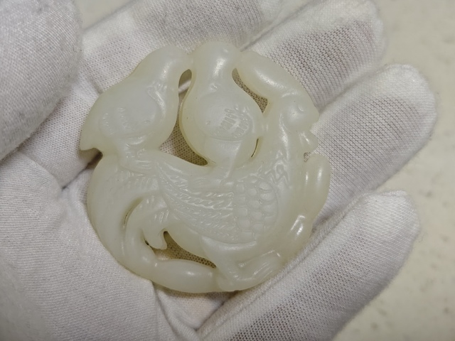 古玩玉器和田玉大吉大利玉佩拍賣，當前價格168元
