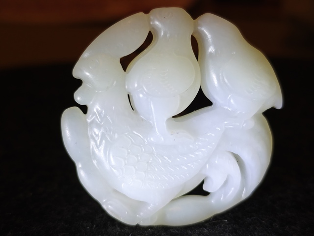 古玩玉器和田玉大吉大利玉佩拍賣，當前價格168元