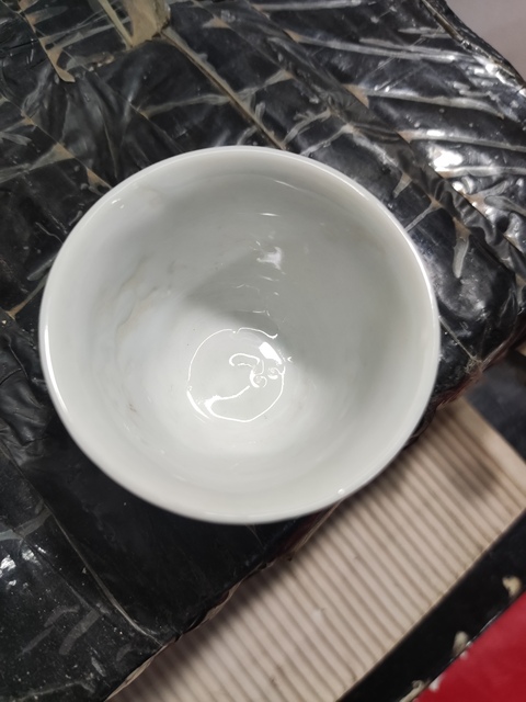 古玩陶瓷清早期德化白瓷杯拍賣(mài)，當(dāng)前價(jià)格298元