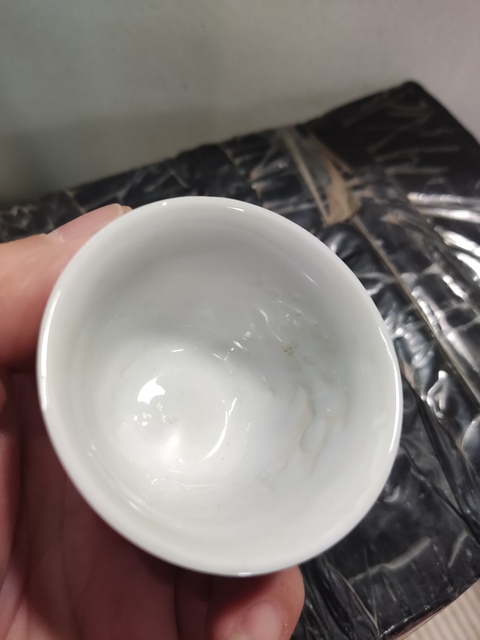 古玩陶瓷清早期德化白瓷杯拍賣(mài)，當(dāng)前價(jià)格298元