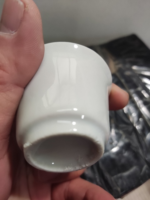 古玩陶瓷清早期德化白瓷杯拍賣(mài)，當(dāng)前價(jià)格298元