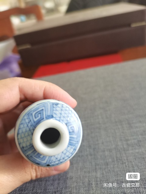 古玩陶瓷晚清青花釉里紅鼻煙壺拍賣,當前價格5800元