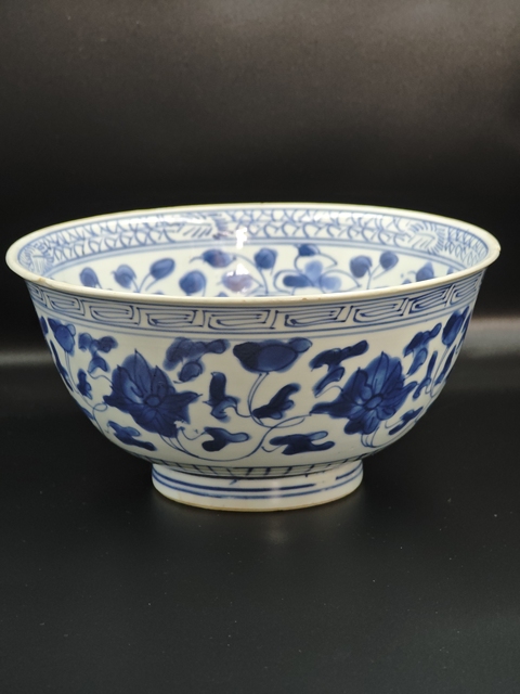 古玩陶瓷康熙青花碗真品鑒賞圖