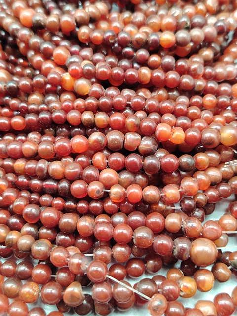 古玩玉器紅瑪瑙隔珠隔片珠鏈一條拍賣,當前價格266元