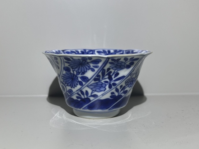 古玩陶瓷青花花卉紋杯拍賣，當前價格1588元