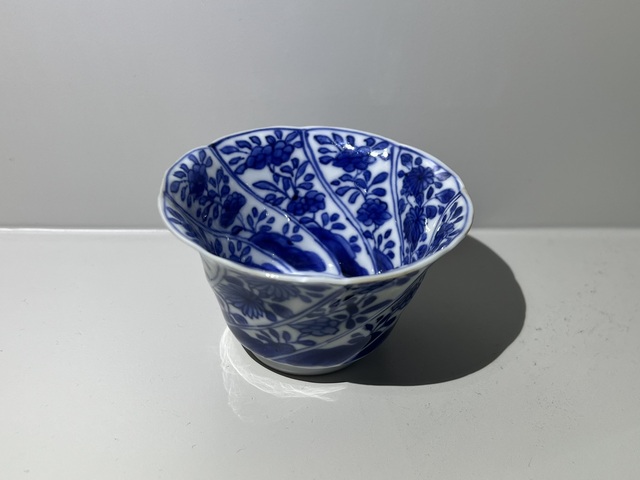 古玩陶瓷青花花卉紋杯拍賣，當前價格1588元