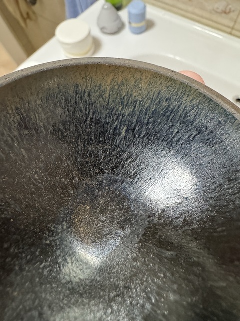 古玩陶瓷黑釉窯變盞拍賣,當(dāng)前價格3500元