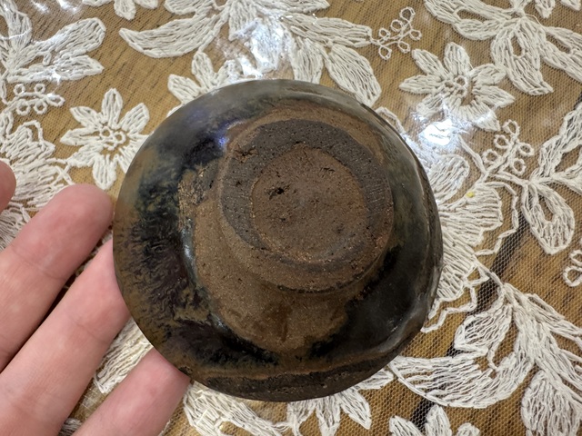 古玩陶瓷黑釉窯變盞拍賣,當(dāng)前價格3500元