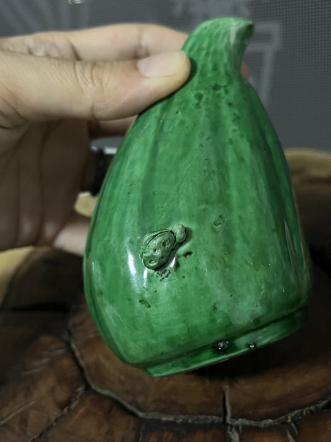 古玩陶瓷清末民初·綠釉瓷塑拍賣,當前價格1600元