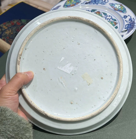 古玩陶瓷青花山水人物茶盤拍賣,當前價格4800元