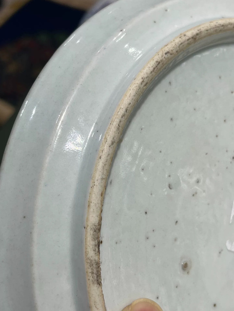古玩陶瓷青花山水人物茶盤拍賣,當前價格4800元