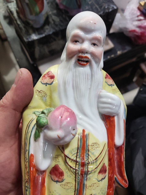 古玩陶瓷福祿壽三星拍賣,當前價格398元