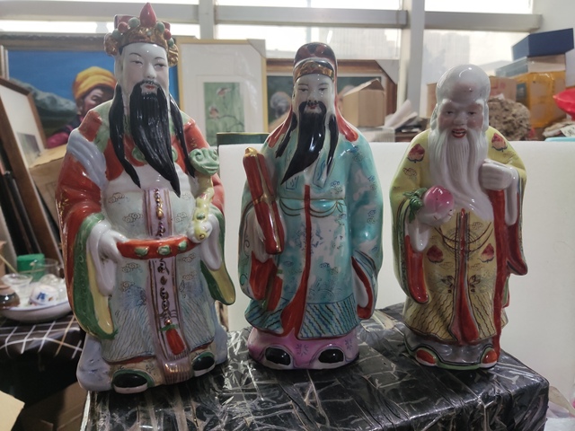 古玩陶瓷福祿壽三星拍賣,當前價格398元