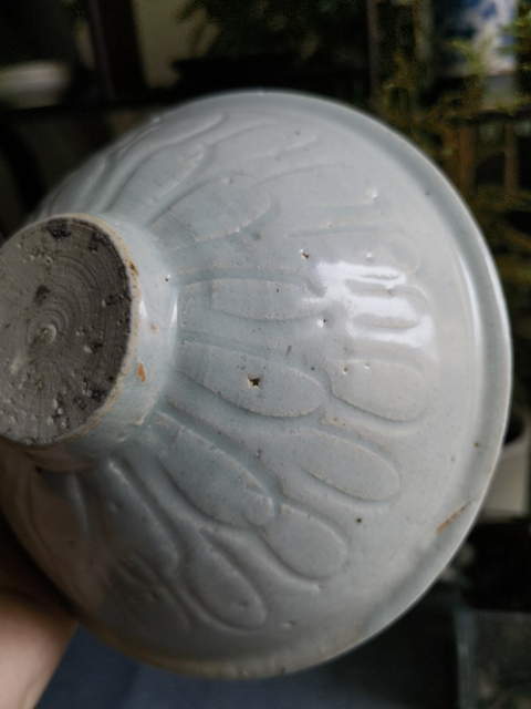 古玩陶瓷【精品】南宋青白釉鵝紋刻仰蓮紋斗笠碗拍賣,當前價格0元