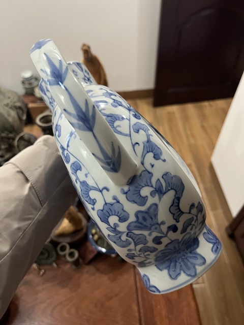 古玩陶瓷花卉紋執壺拍賣，當前價格299元